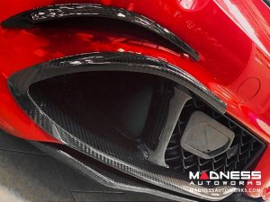 Alfa Romeo Giulia Carbon Fiber Front Bumper Flap Set - Quadrifoglio
